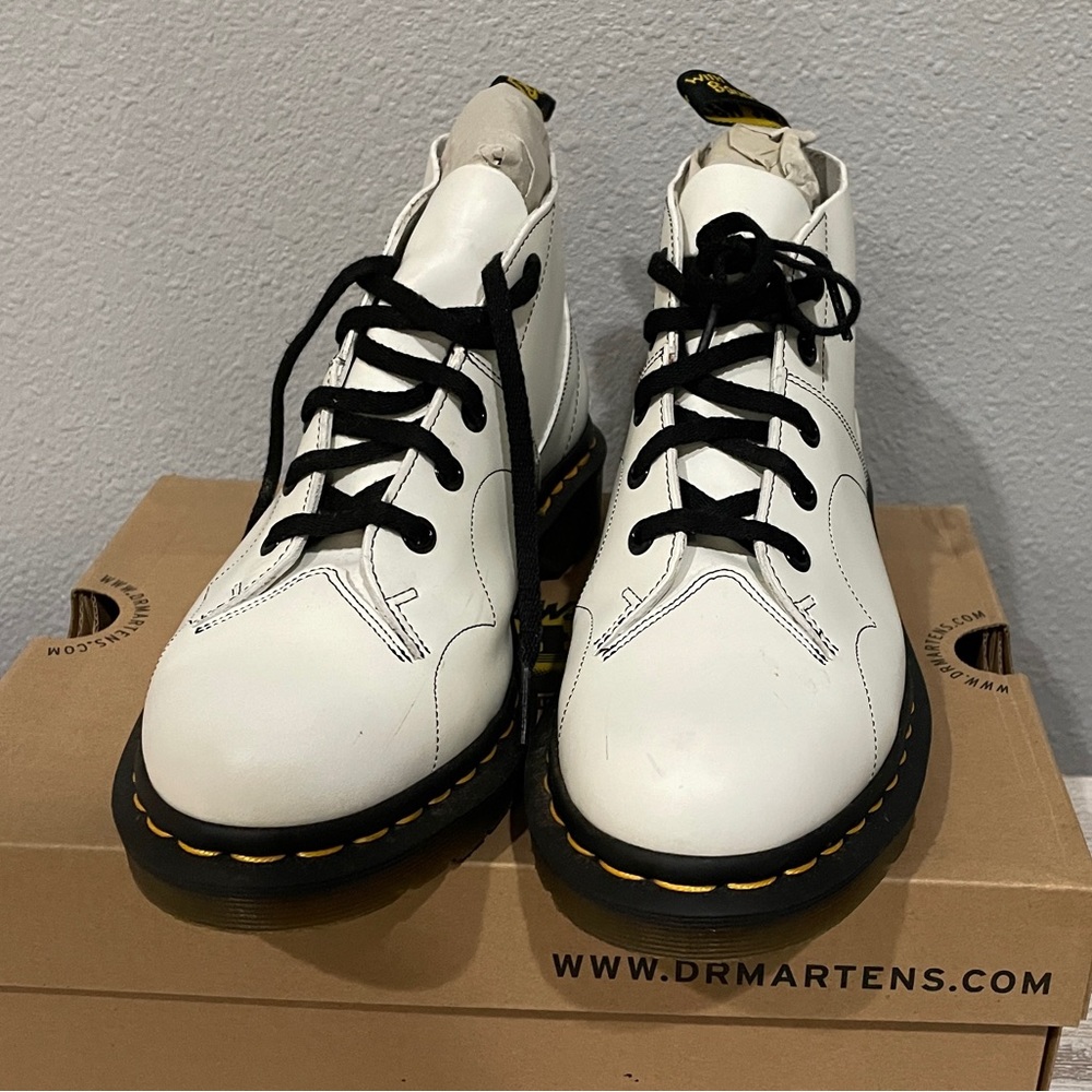 Dr. Martens Church Leather Boots white UK5 EU38
